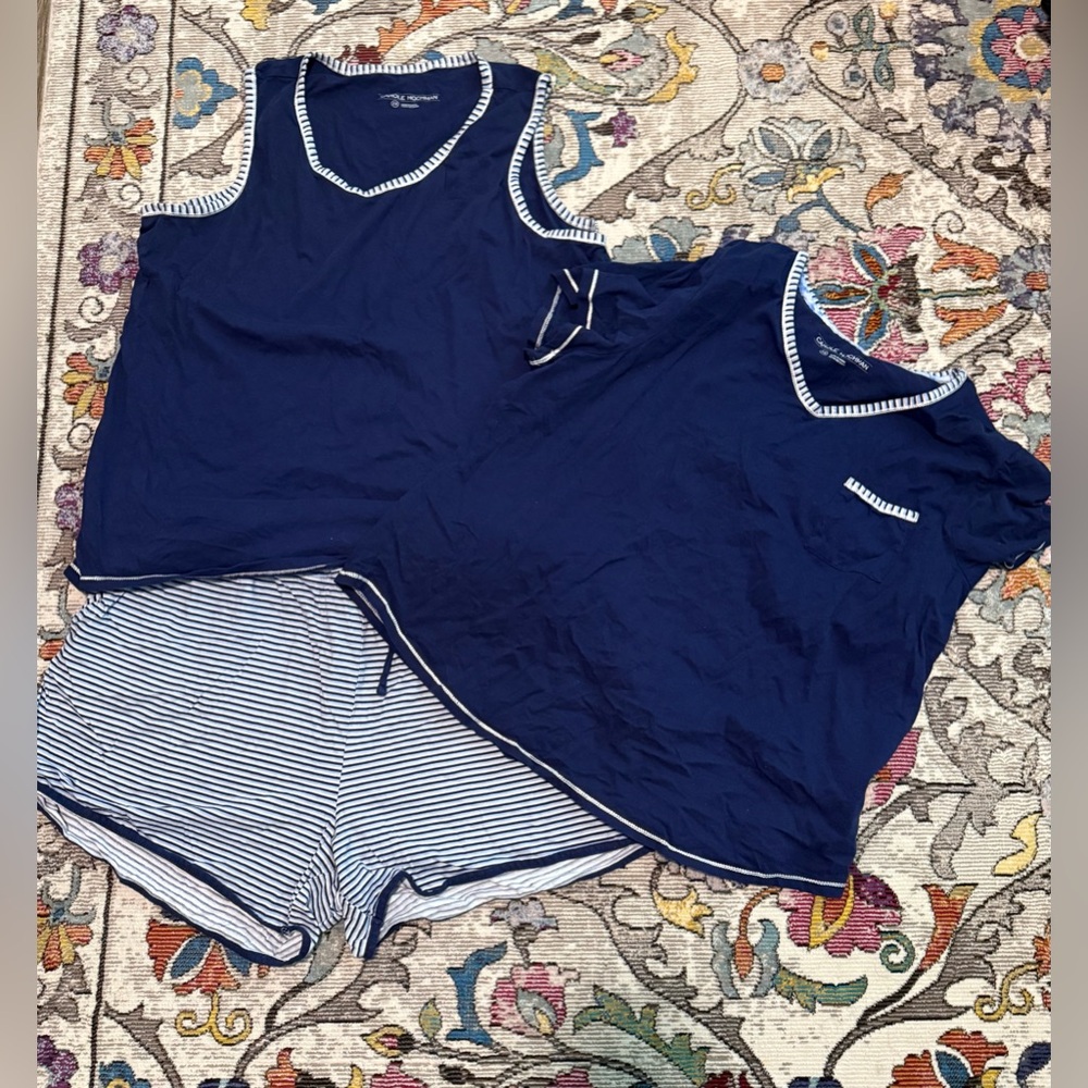 Carole Hochman 3 piece sleep set PJs sleepwear 2X